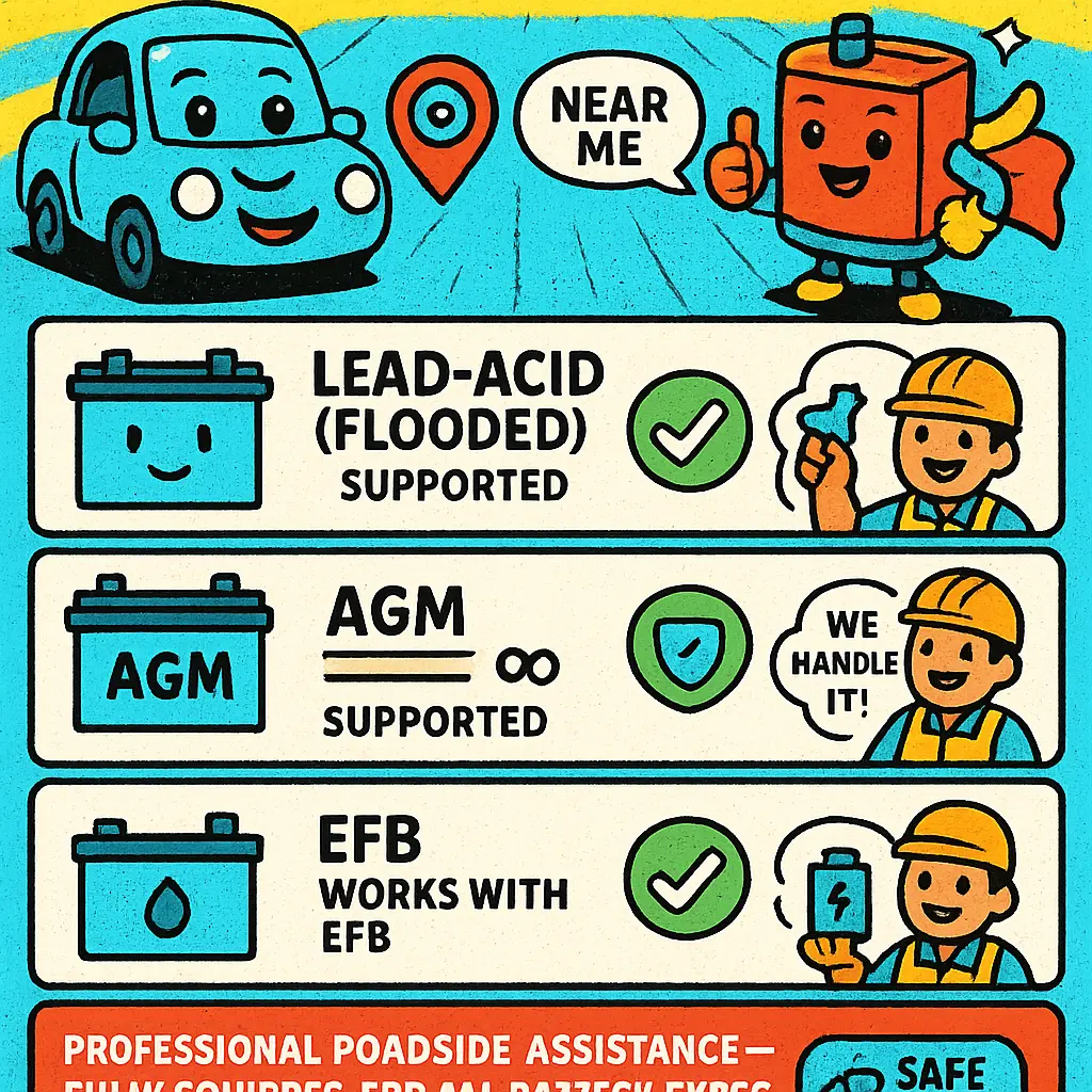 battery jump start service near me - Battery