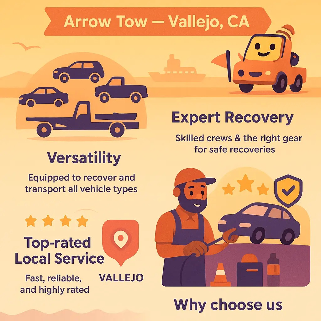 arrow towing vallejo ca - Recovery