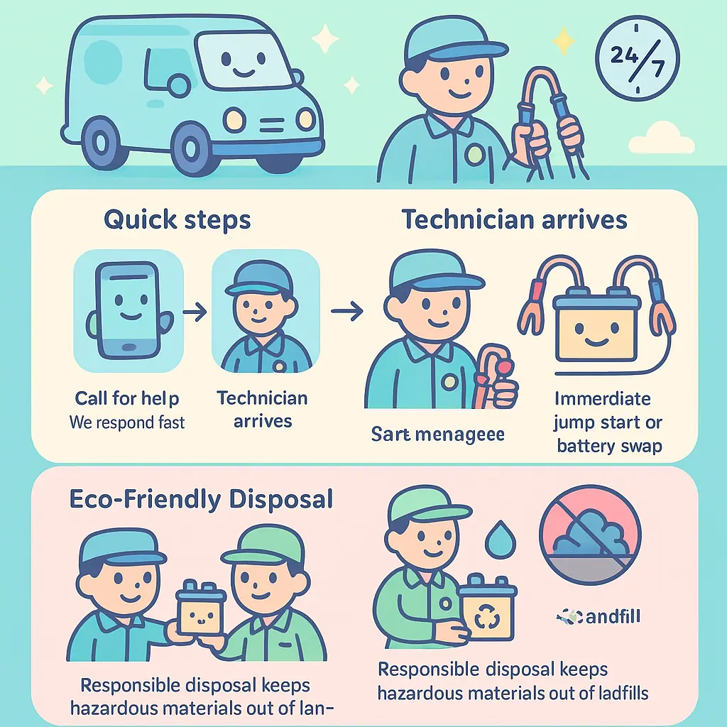 24 hour car battery service - Start