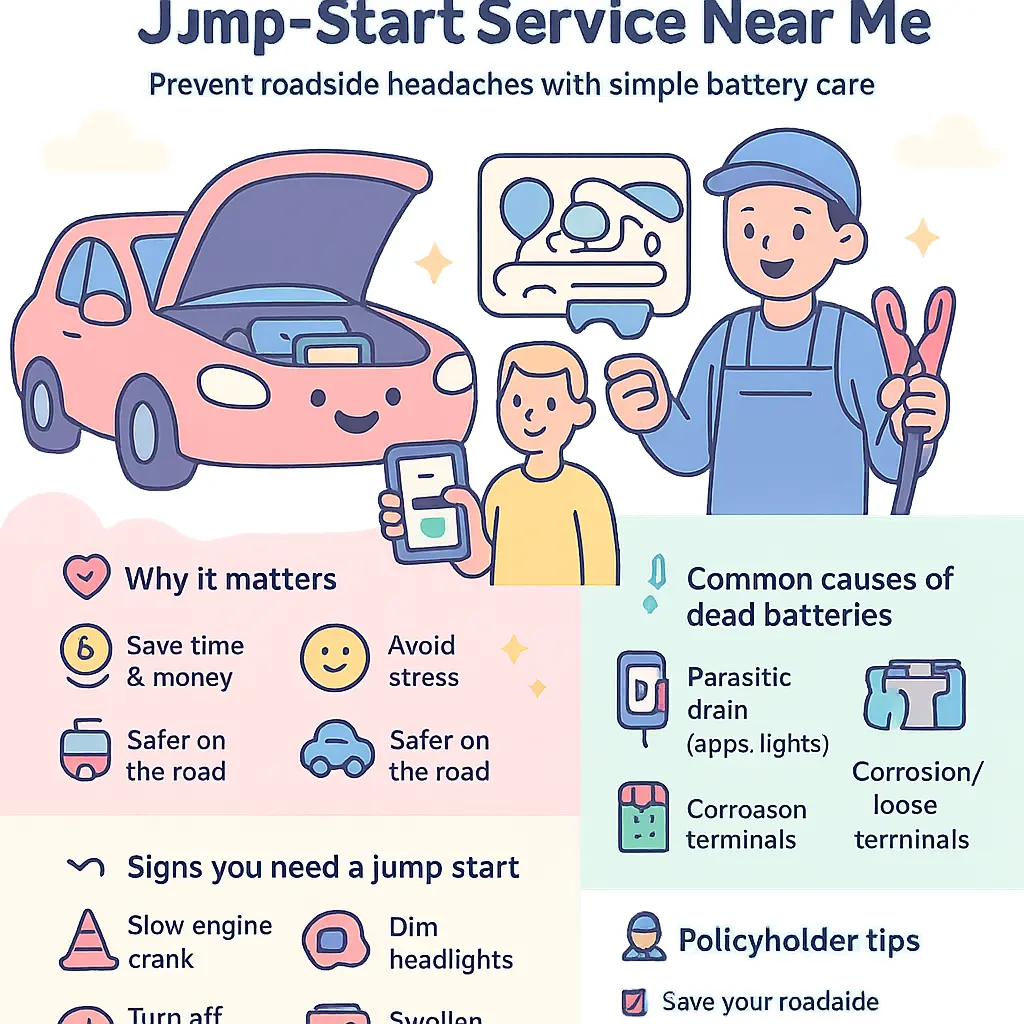 battery jump start service near me - Policyholder