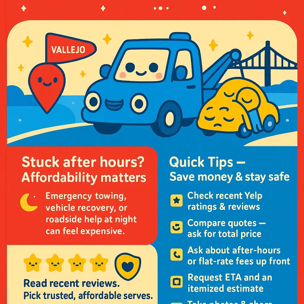 after hours towing vallejo - Yelp