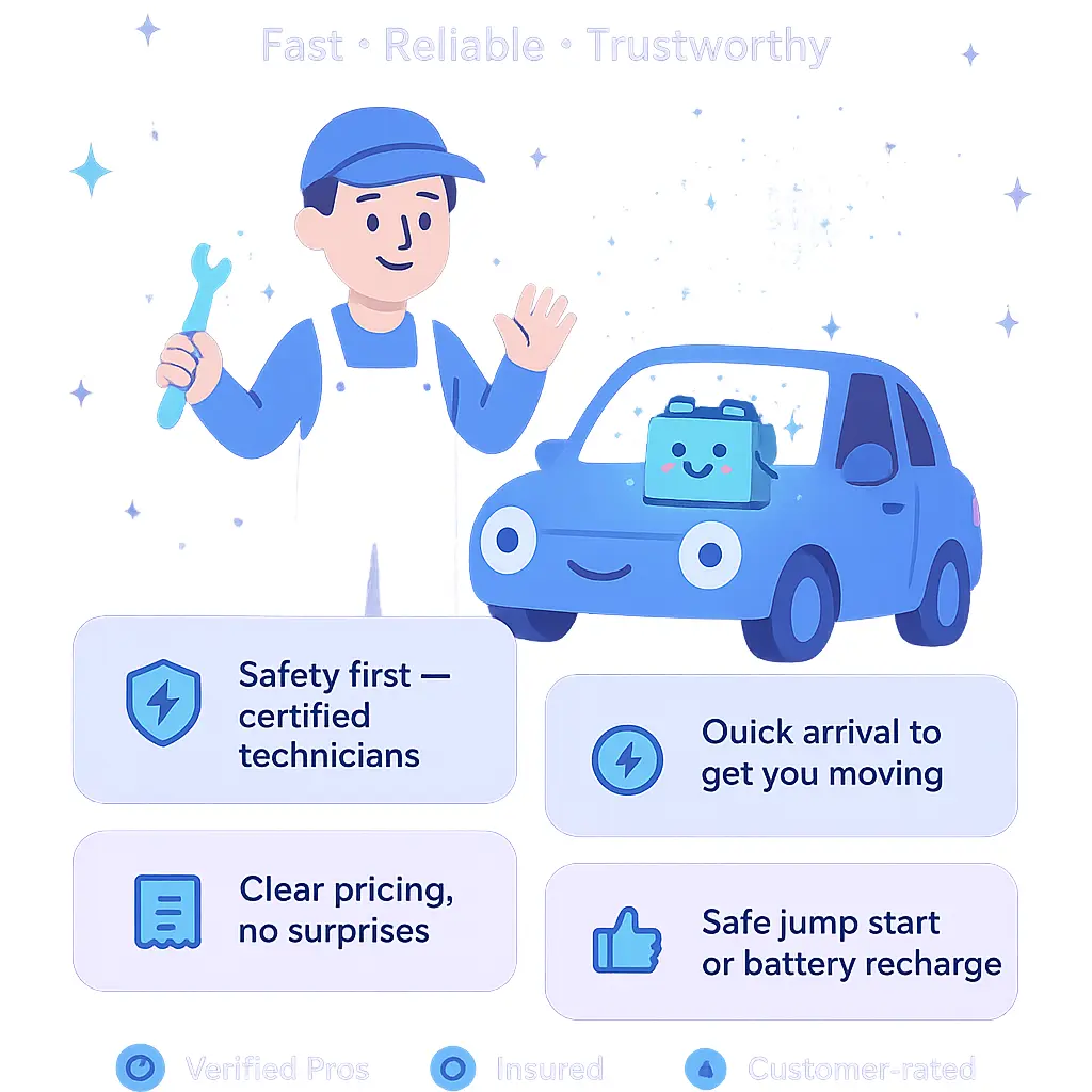 battery jump start service near me - Charging