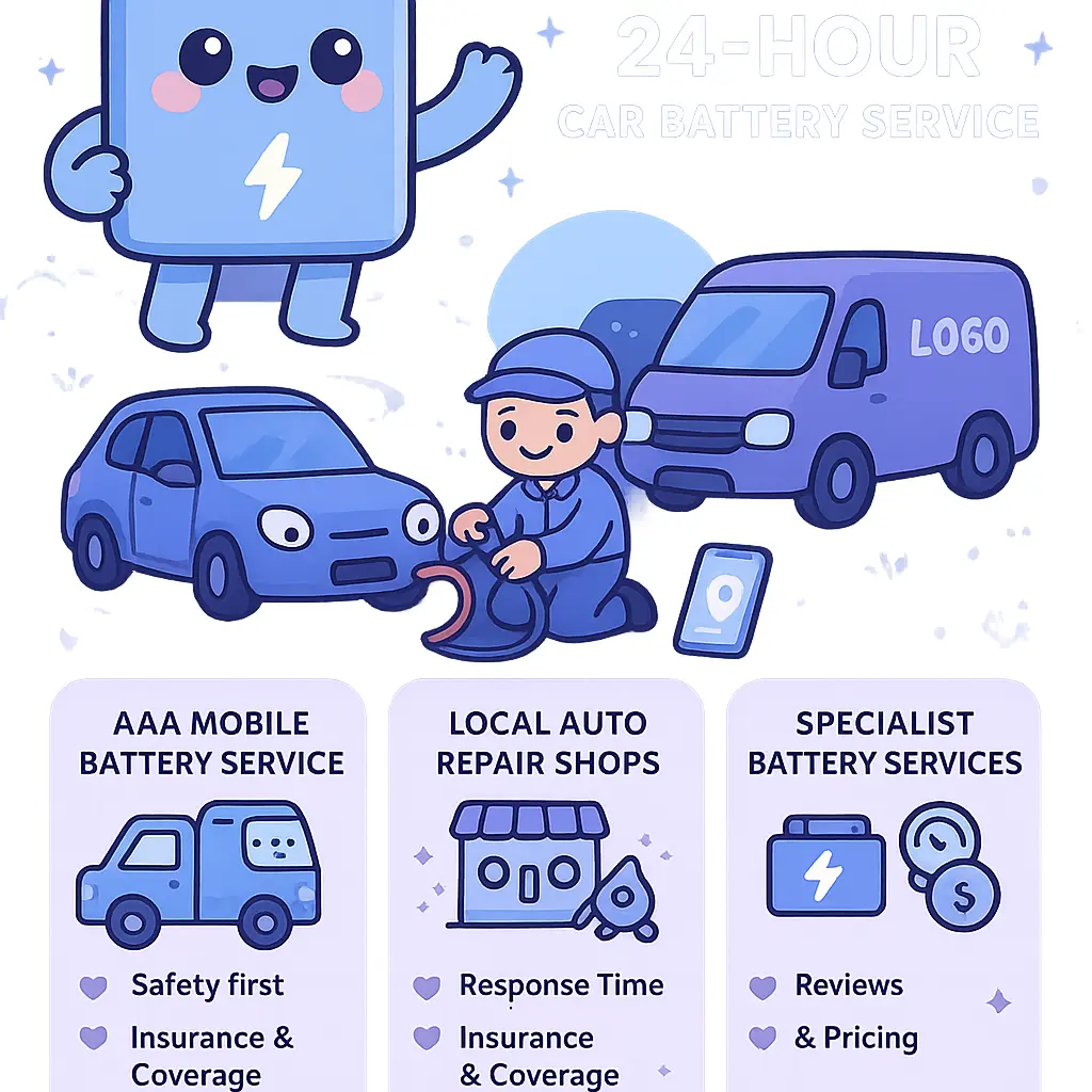 24 hour car battery service - Insurance