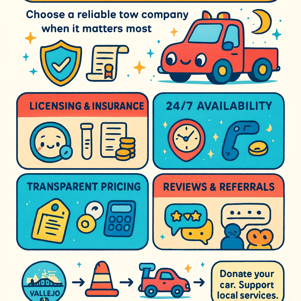 after hours towing vallejo - Donation